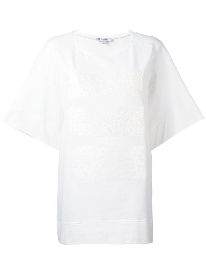 Io Ivana Omazic Oversized T-shirt, Women's, Size: Large, White, Cotton/spandex/elastane