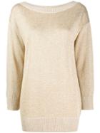 P.a.r.o.s.h. Boat Neck Sweatshirt - Gold