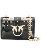 Pinko Embellished Pvc Cross Body Bag - Black