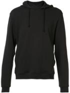 John Elliott Crossed High Neck Hoodie, Men's, Size: Large, Black, Acetate/cotton