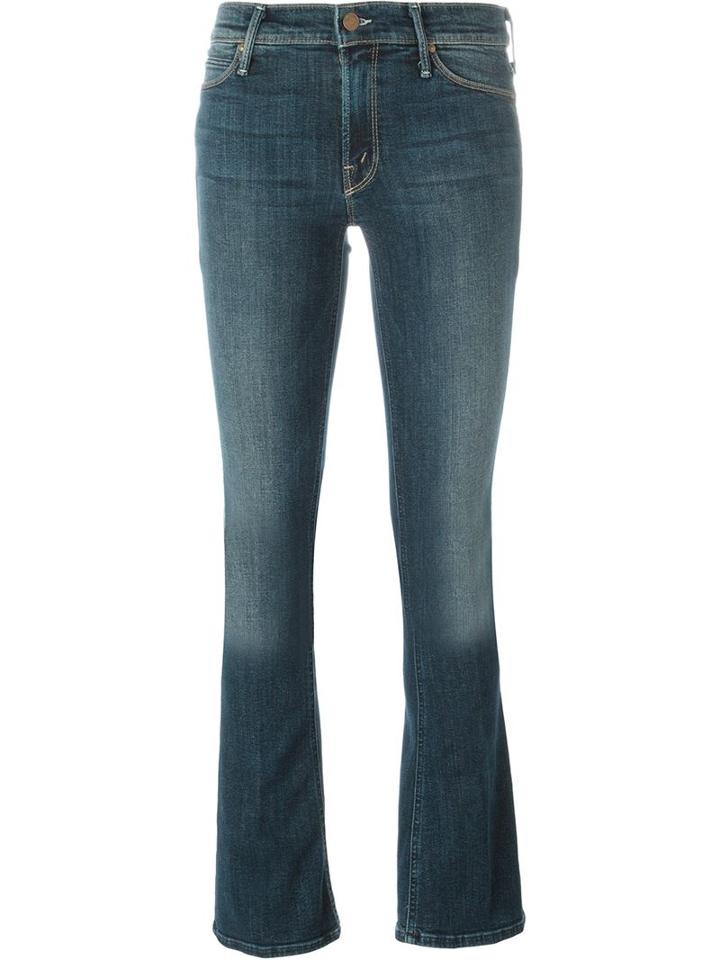 Mother The Runaway Jeans, Women's, Size: 24, Blue, Cotton/lyocell/spandex/elastane
