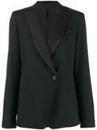Brunello Cucinelli Framed Lapel Suit Jacket - Black