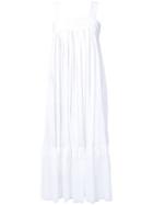 Flow The Label - Flared Midi Dress - Women - Cotton - L, White, Cotton