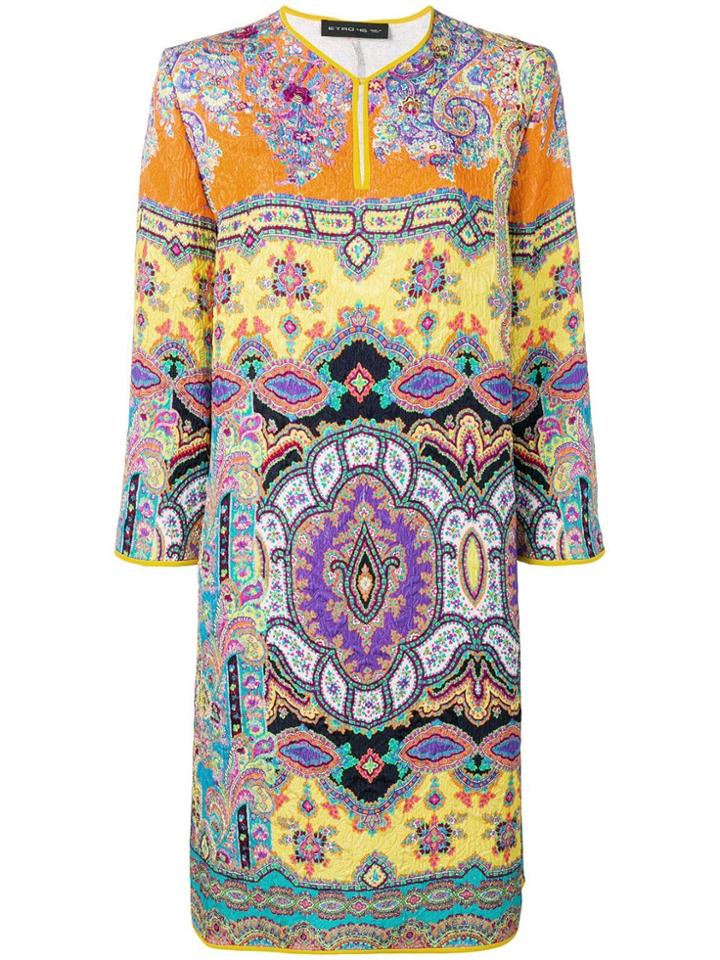 Etro Printed Tunic Dress - Orange