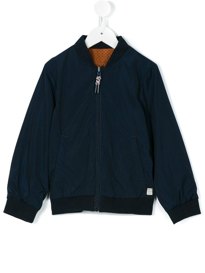 Carrèment Beau - Rope Pull Bomber Jacket - Kids - Polyester - 2 Yrs, Blue