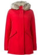 Woolrich Trimmed Hood Padded Parka - Red