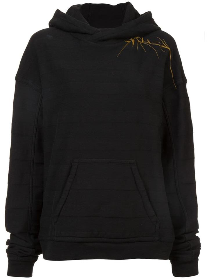 Haider Ackermann Leaf Detail Hoodie - Black