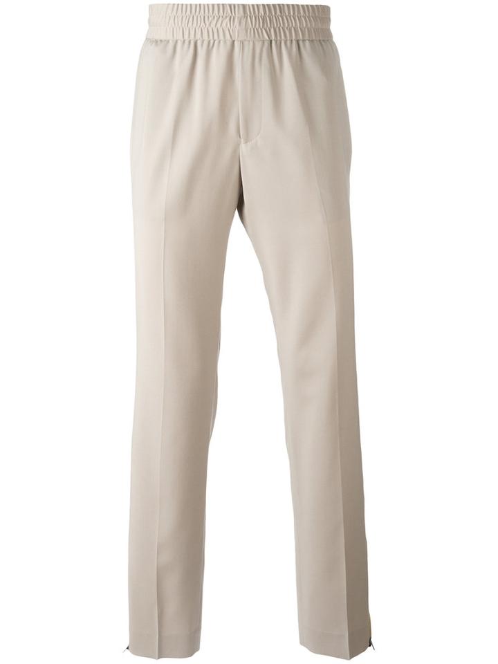 Palm Angels Side Stripe Track Pants, Men's, Size: 48, Nude/neutrals, Virgin Wool/viscose/polyester/metal
