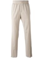 Palm Angels Side Stripe Track Pants, Men's, Size: 48, Nude/neutrals, Virgin Wool/viscose/polyester/metal