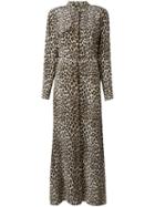 Equipment Leopard Print Maxi Dress, Women's, Size: Xs, Silk