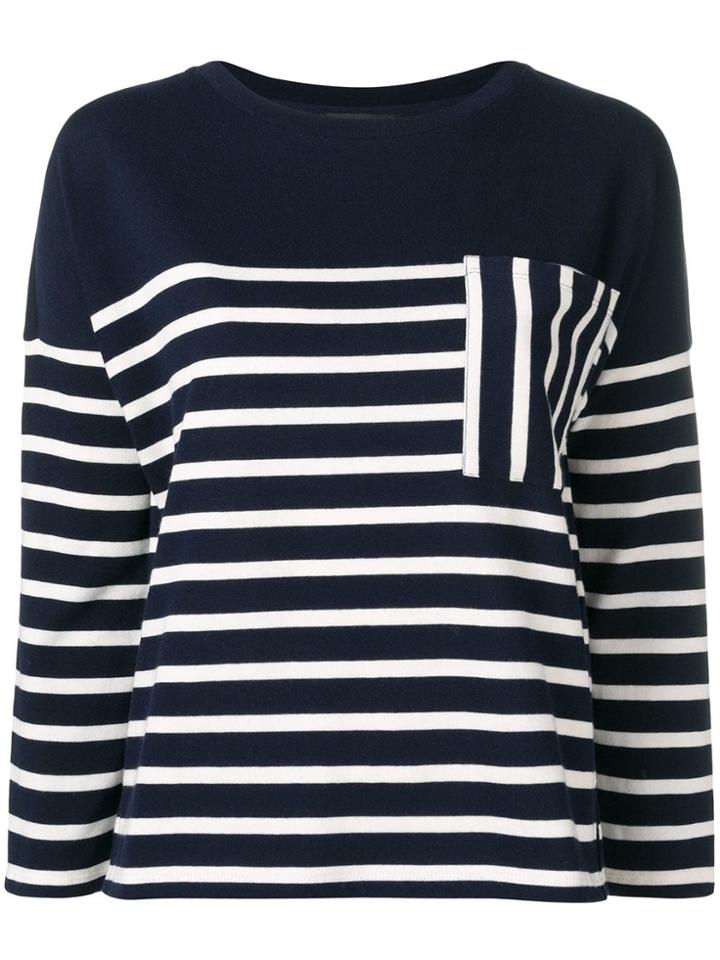 Max Mara Recital Striped Sweatshirt - Blue