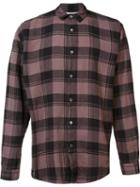 Robert Geller 'the Long Plaid' Shirt, Men's, Size: 50, Pink/purple, Cotton