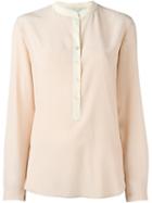 Stella Mccartney 'eva' Crepe Shirt, Women's, Size: 42, Pink/purple, Silk