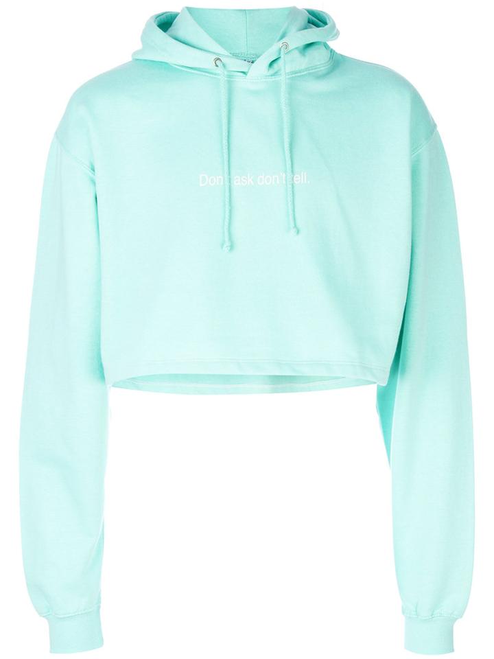 F.a.m.t. - Don't Ask Don't Tell Hoodie - Unisex - Cotton/polyester - M, Blue, Cotton/polyester