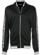 Dolce & Gabbana Logo Stripe Bomber Jacket - Black