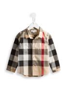 Burberry Kids House Check Shirt, Toddler Boy's, Size: 36 Mth, Nude/neutrals