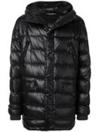 Dolce & Gabbana Hooded Padded Coat - Black