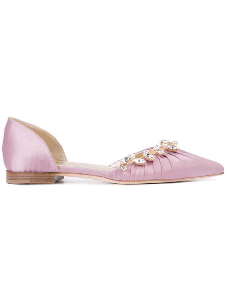 Sarah Flint Luisa D'orsay Ballerinas - Pink & Purple