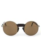 Kuboraum Round Frame Sunglasses - Brown