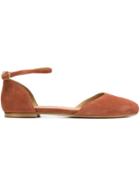 A.p.c. Ankle Strap Ballerinas - Yellow & Orange