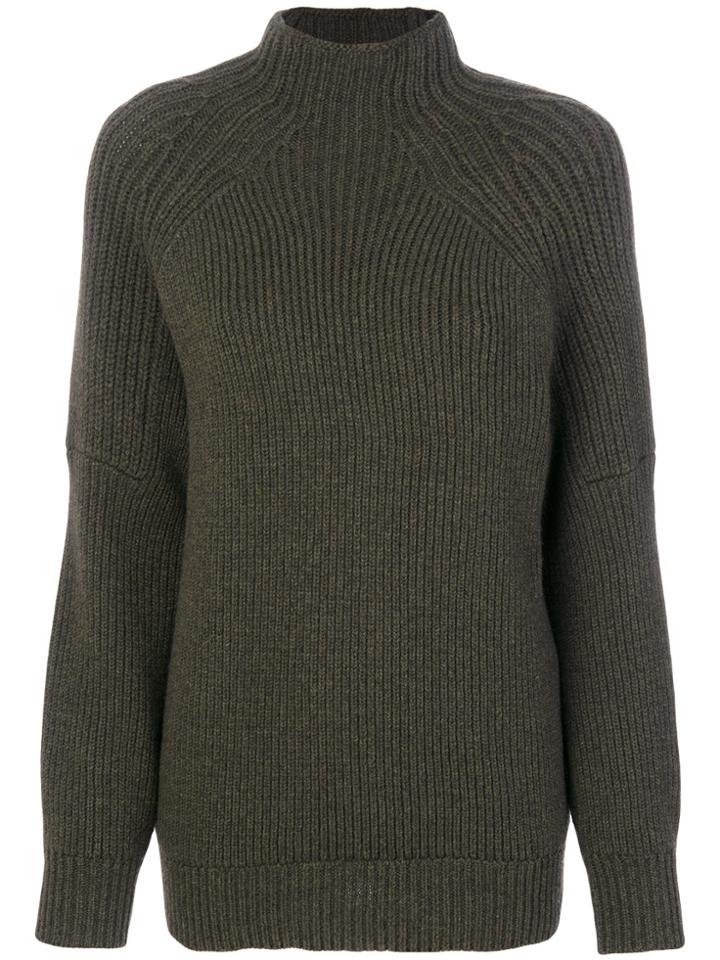Victoria Beckham Ribbed Jumper - Green