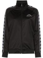 Charm's X Kappa Logo Embellished High Neck Jacket - Black