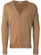 John Smedley V-neck Cardigan - Brown