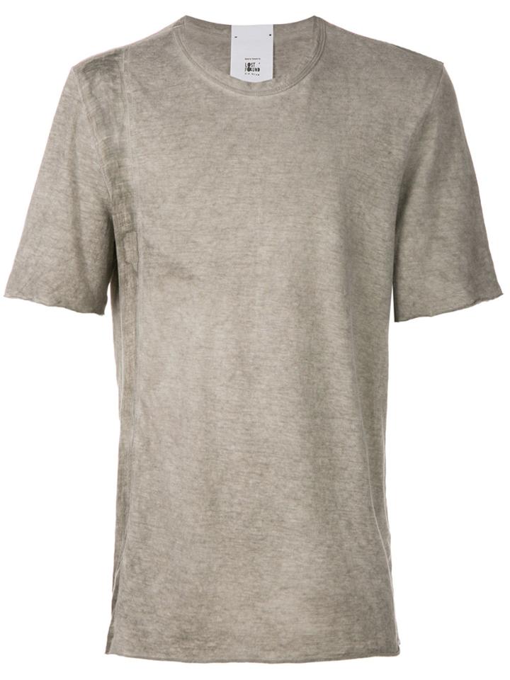 Lost & Found Ria Dunn Intarsia T-shirt - Grey