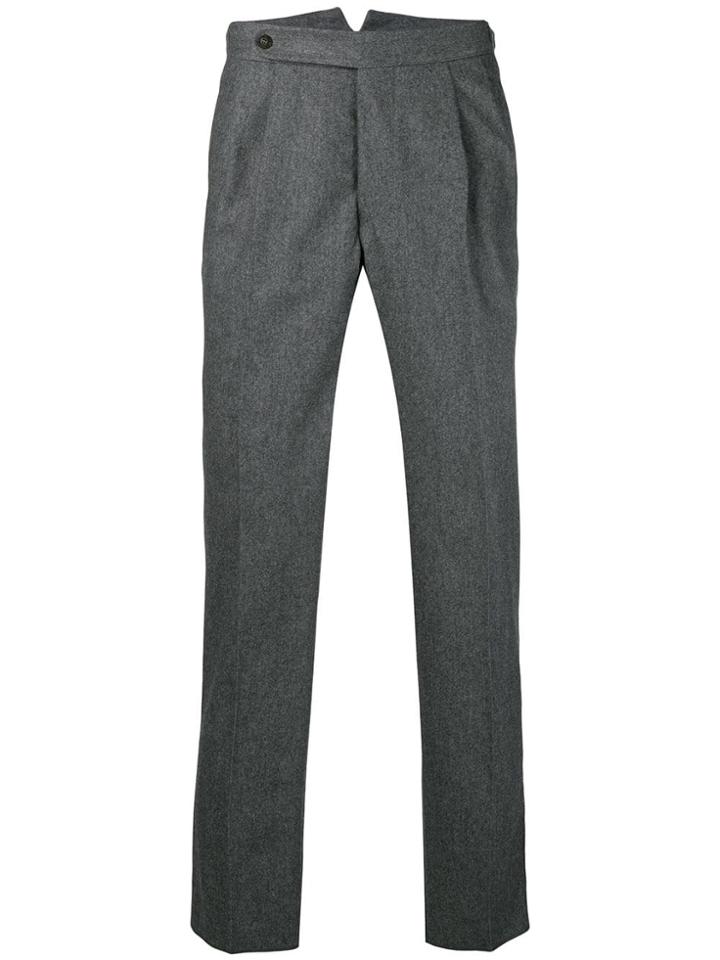 The Gigi Fitted Tailored Trousers - Grey