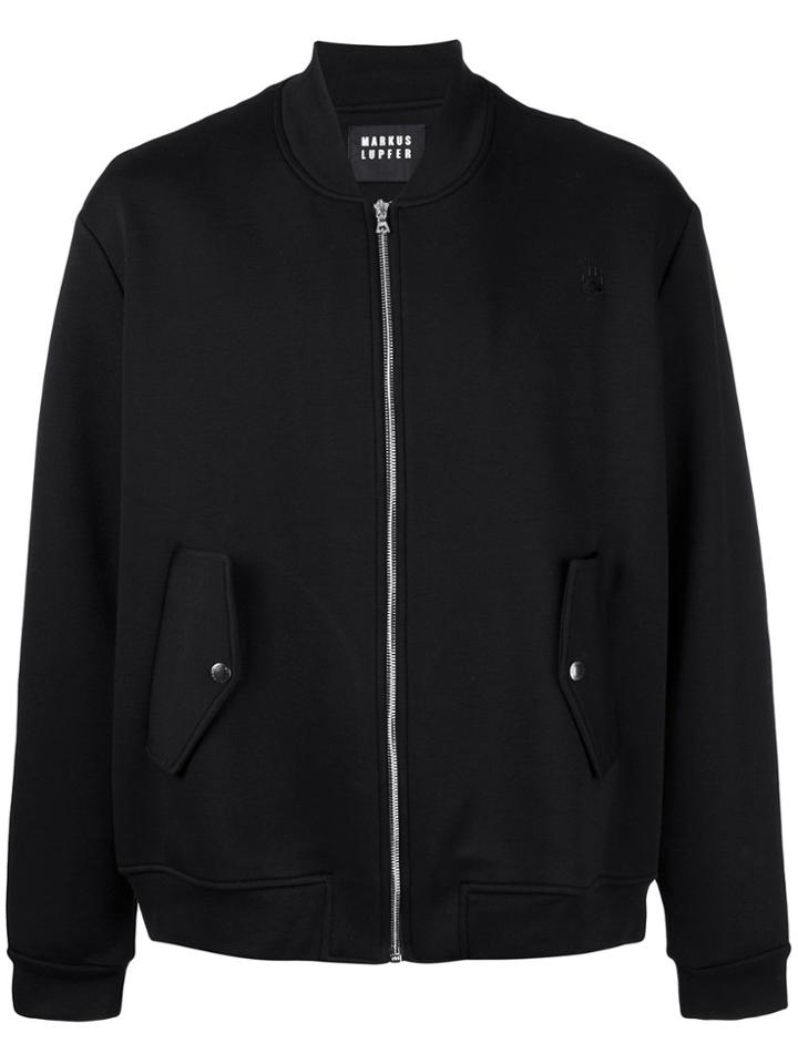 Markus Lupfer Embroidered Bomber Jacket - Black