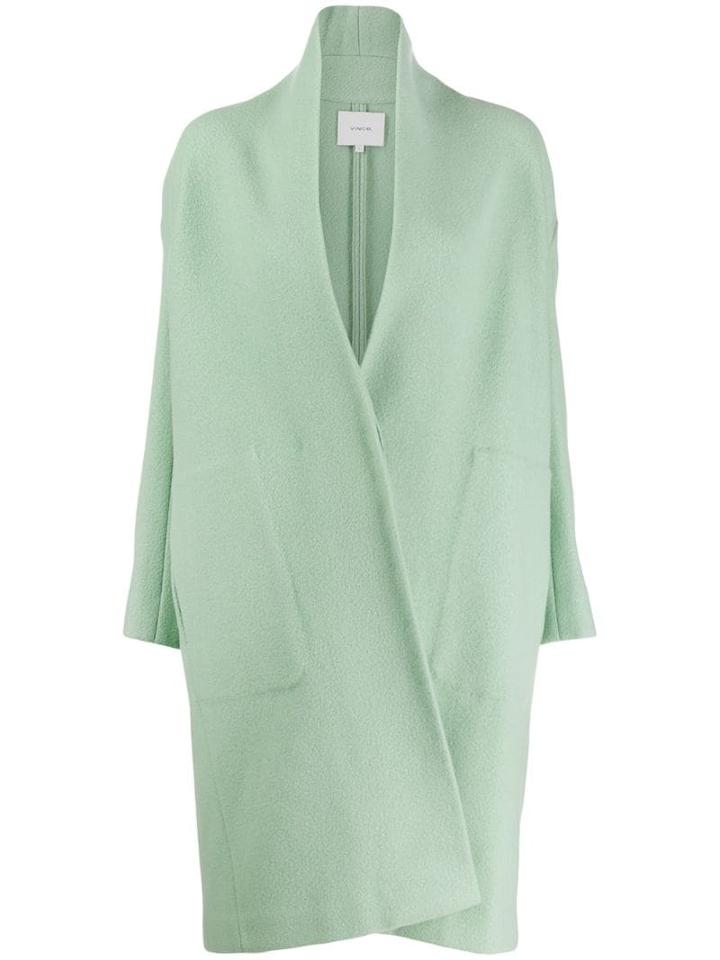Vince Asymmetric Coat - Green