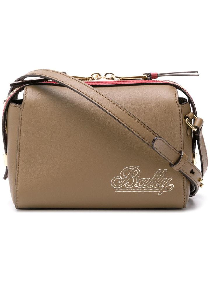 Bally Logo Embroidered Cross-body Bag - Green