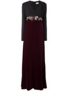 Lanvin Encrusted Bow Waist Dress, Women's, Size: 38, Black, Silk/spandex/elastane/viscose/brass