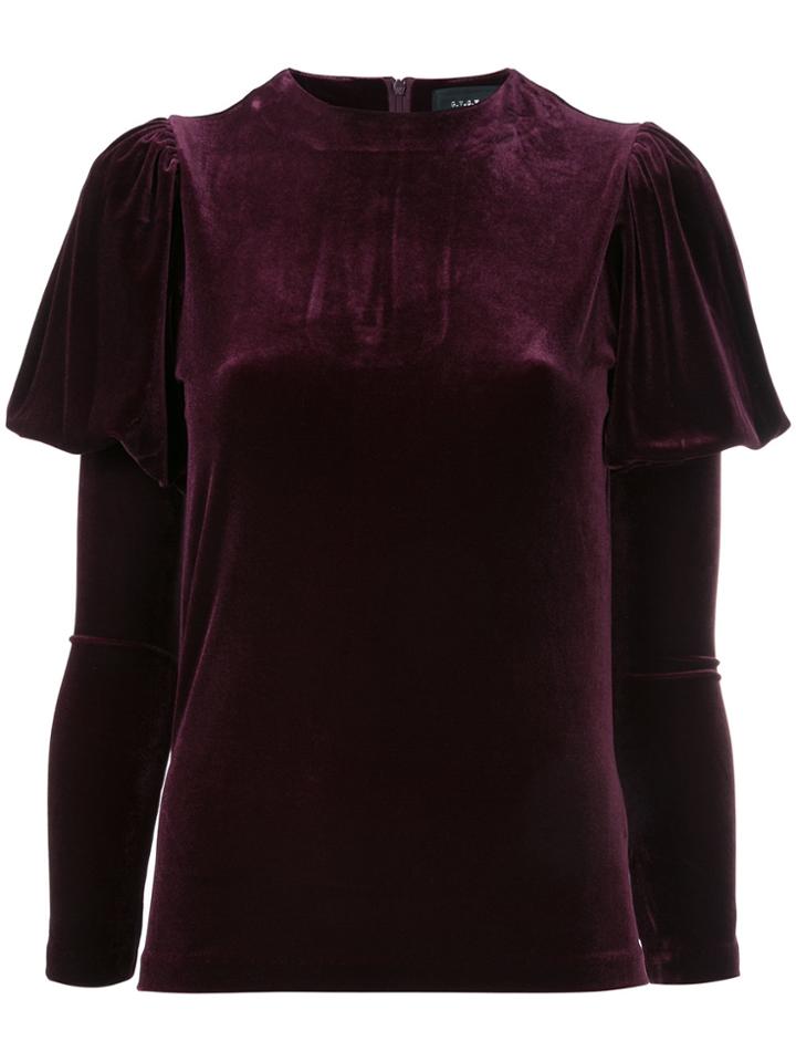 G.v.g.v. Puffy Sleeves Blouse - Red