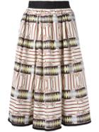 I'm Isola Marras Printed Midi Skirt, Women's, Size: 42, Cotton/spandex/elastane