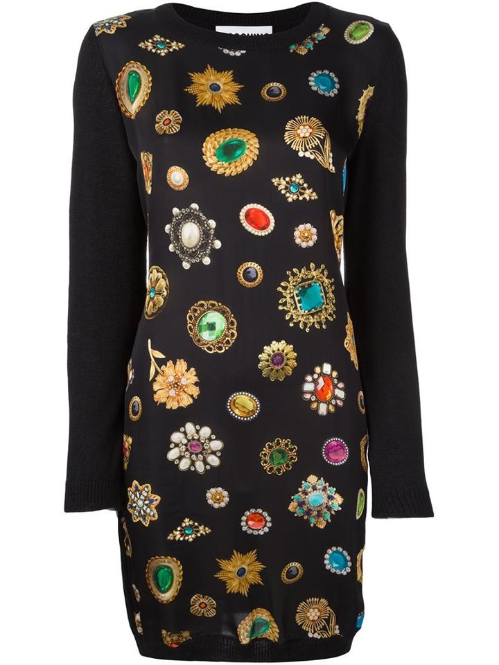 Moschino Jewel Print Dress