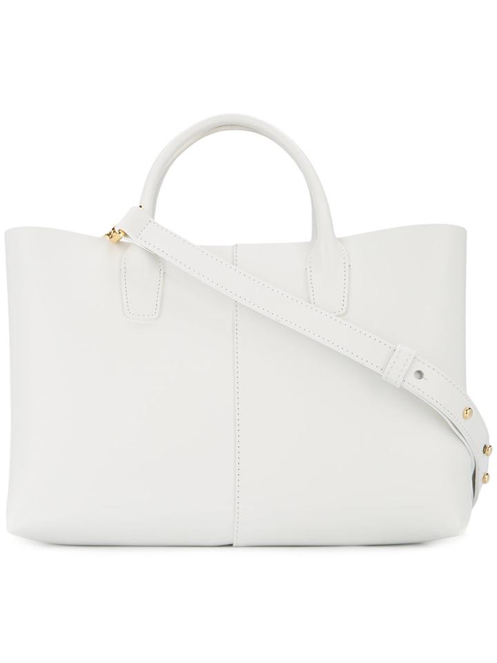 Mansur Gavriel Small Folded Tote Bag - White
