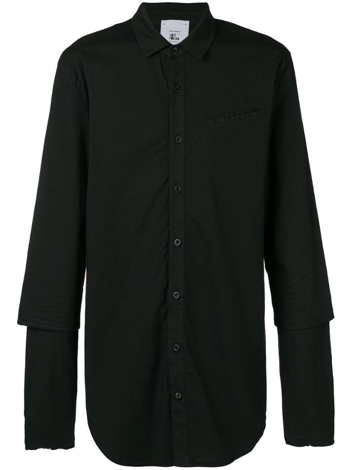 Lost & Found Rooms Double Sleeve Shirt - Black