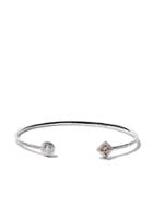 De Beers 18kt White Gold Talisman Diamond Open Bangle - Unavailable