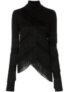 Y/project Fringe Tassel Turtleneck Jumper - Black