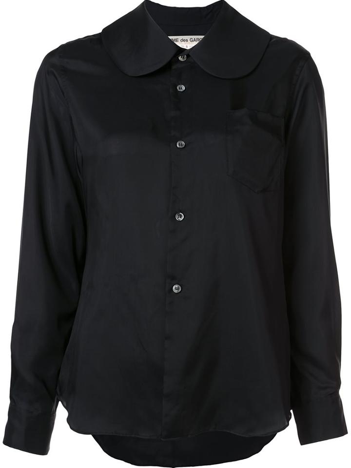 Comme Des Garçons 'petal Collar' Shirt, Women's, Size: Small, Black, Cupro