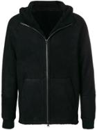 Salvatore Santoro Hooded Shearling Jacket - Black