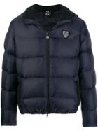 Giorgio Armani Pre-owned 2000s Quilted Coat - Blue