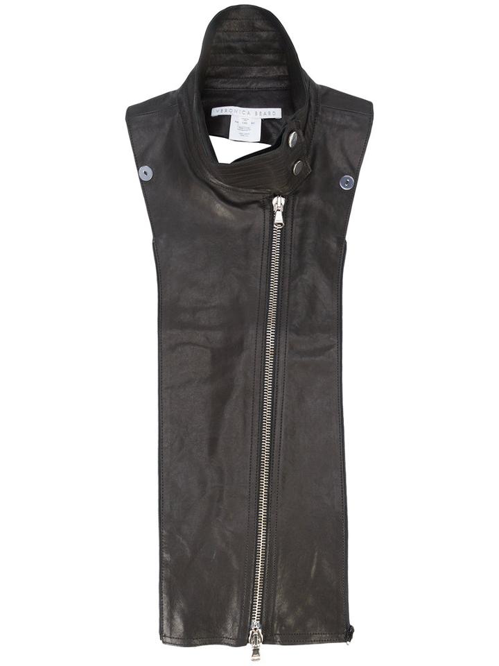 Veronica Beard - 'moto' Dickey - Women - Leather - One Size, Black, Leather