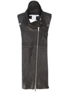 Veronica Beard - 'moto' Dickey - Women - Leather - One Size, Black, Leather