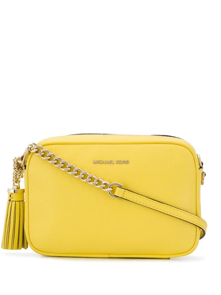 Michael Michael Kors Logo Plaque Camera Bag - Yellow
