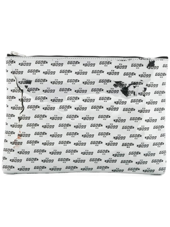 Golden Goose Deluxe Brand Square Shaped Clutch Bag - Grey