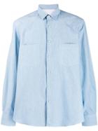 Low Brand Chest Pocket Shirt - Blue