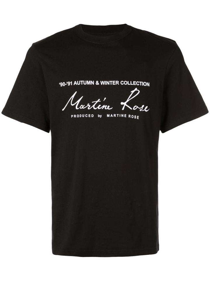 Martine Rose Logo Print T-shirt - Black