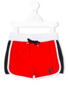 Karl Lagerfeld Kids Logo Swim Shorts, Boy's, Size: 10 Yrs, Red